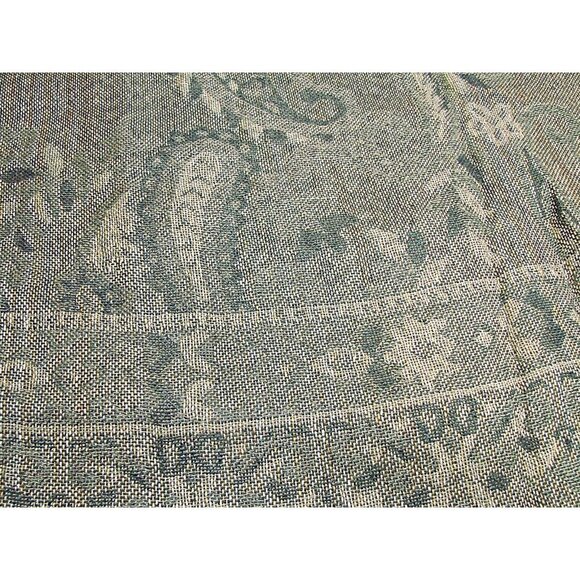 Large Jerusalem 100% Cashmere Scarf Shawl 68x27" Black Gold Fringe Ends Elegant - Picture 5 of 12